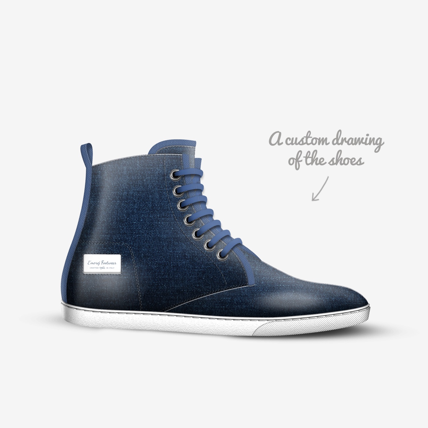 E7$ Limited custom made in Italy shoes by Lateef Williams | Sketch view