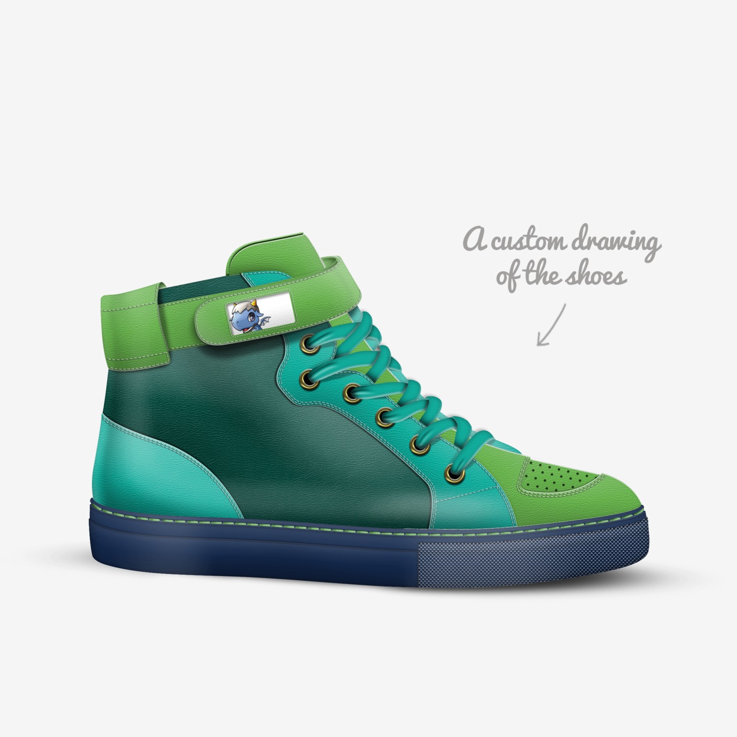 GIZMOS custom made in Italy shoes by Ryan | Sketch view