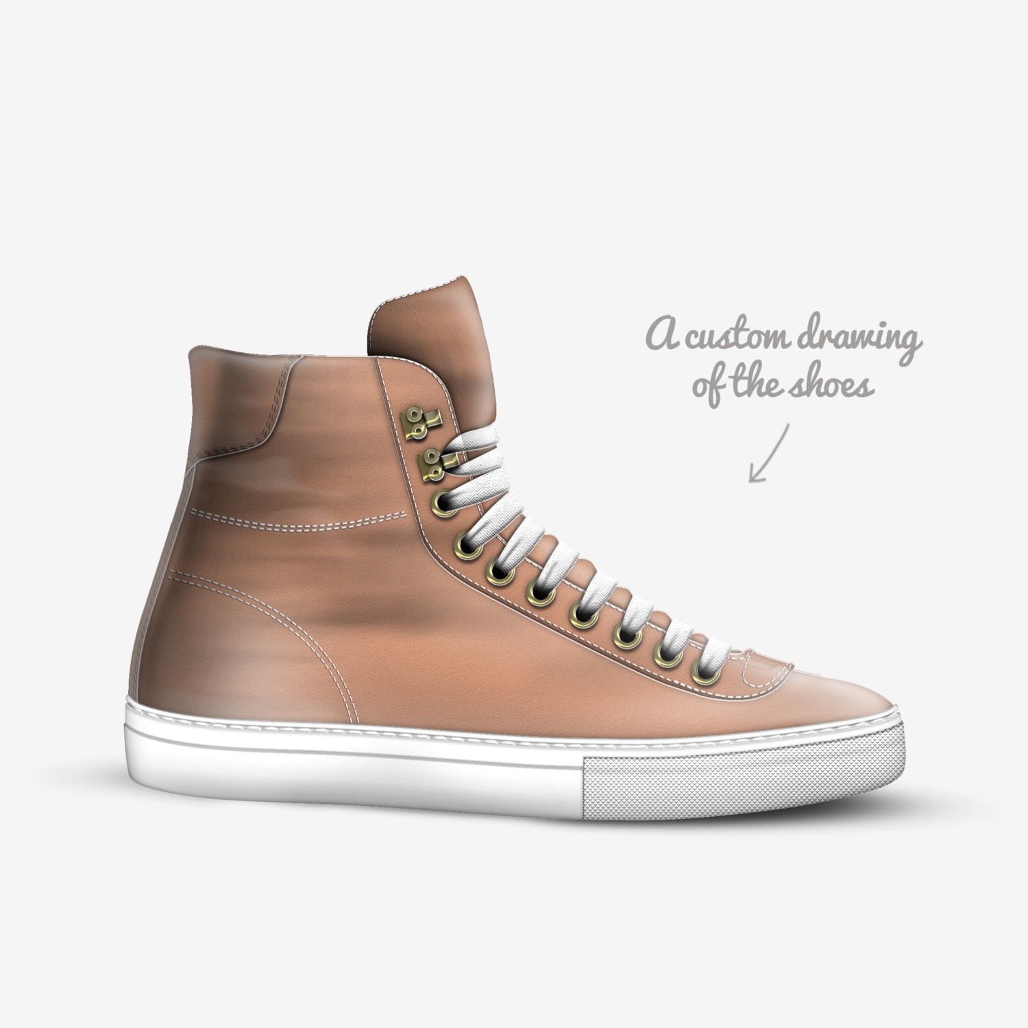 TUONO custom made in Italy shoes by Luca Gualco | Sketch view