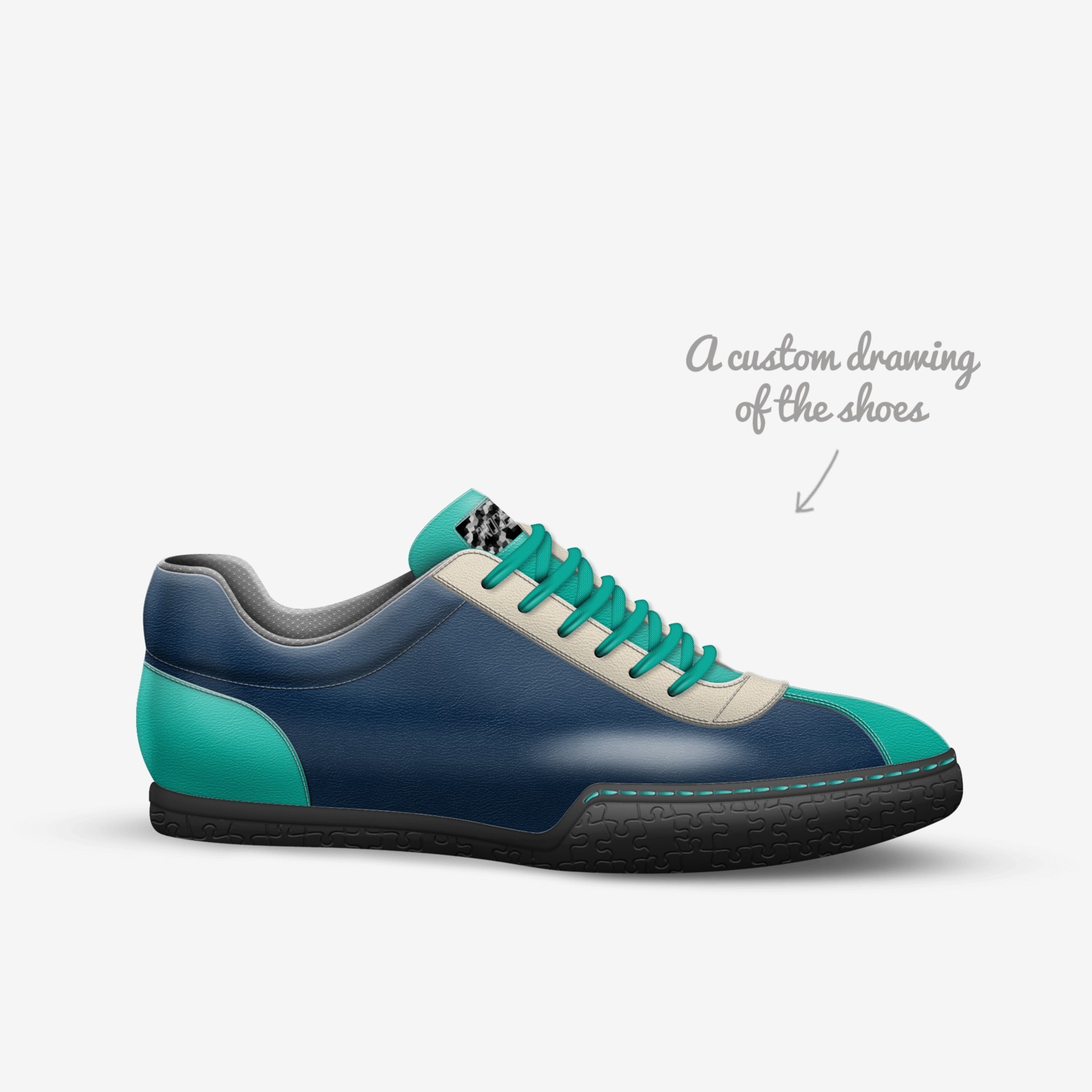 DaVichi custom made in Italy shoes by Onza Davichi | Sketch view
