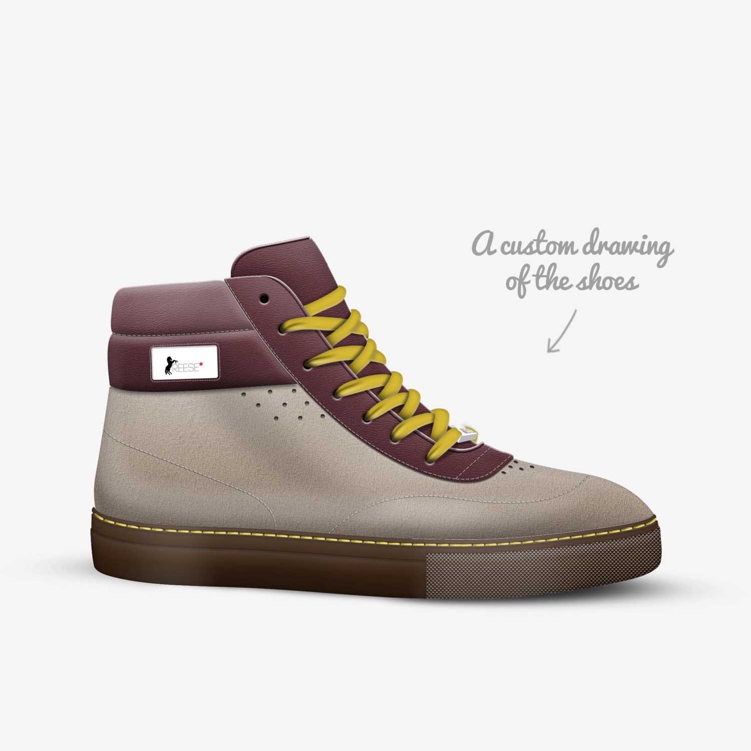 RJr custom made in Italy shoes by Maurice Joway | Sketch view