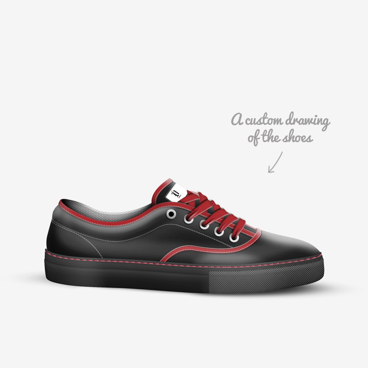 vics phase custom made in Italy shoes by Brayden Murphy | Sketch view