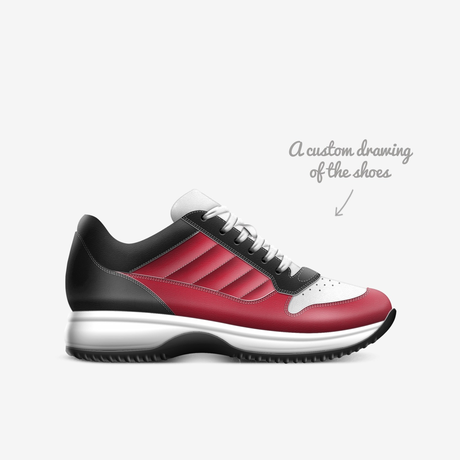 Lllllllll custom made in Italy shoes by Kvn Elvn | Sketch view