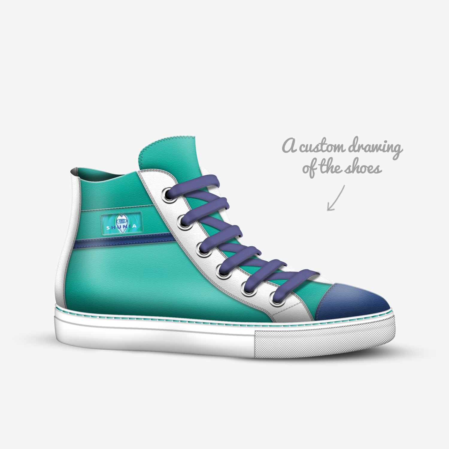 SHUNIA custom made in Italy shoes by Raghubir | Sketch view