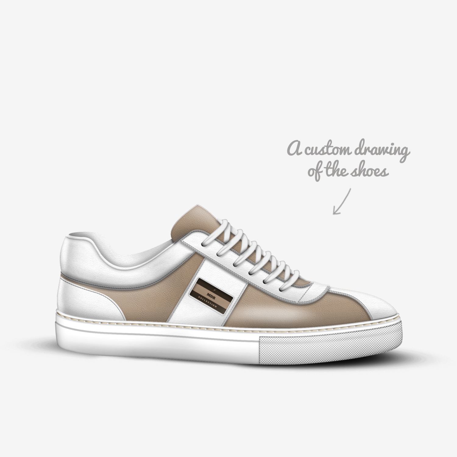 M D R custom made in Italy shoes by Rahima Wachuku | Sketch view