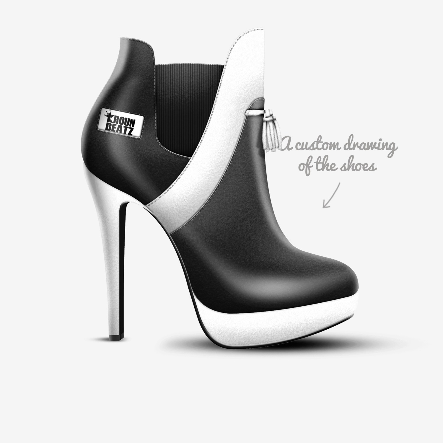 The Krouns  custom made in Italy shoes by Ryan Colson | Sketch view