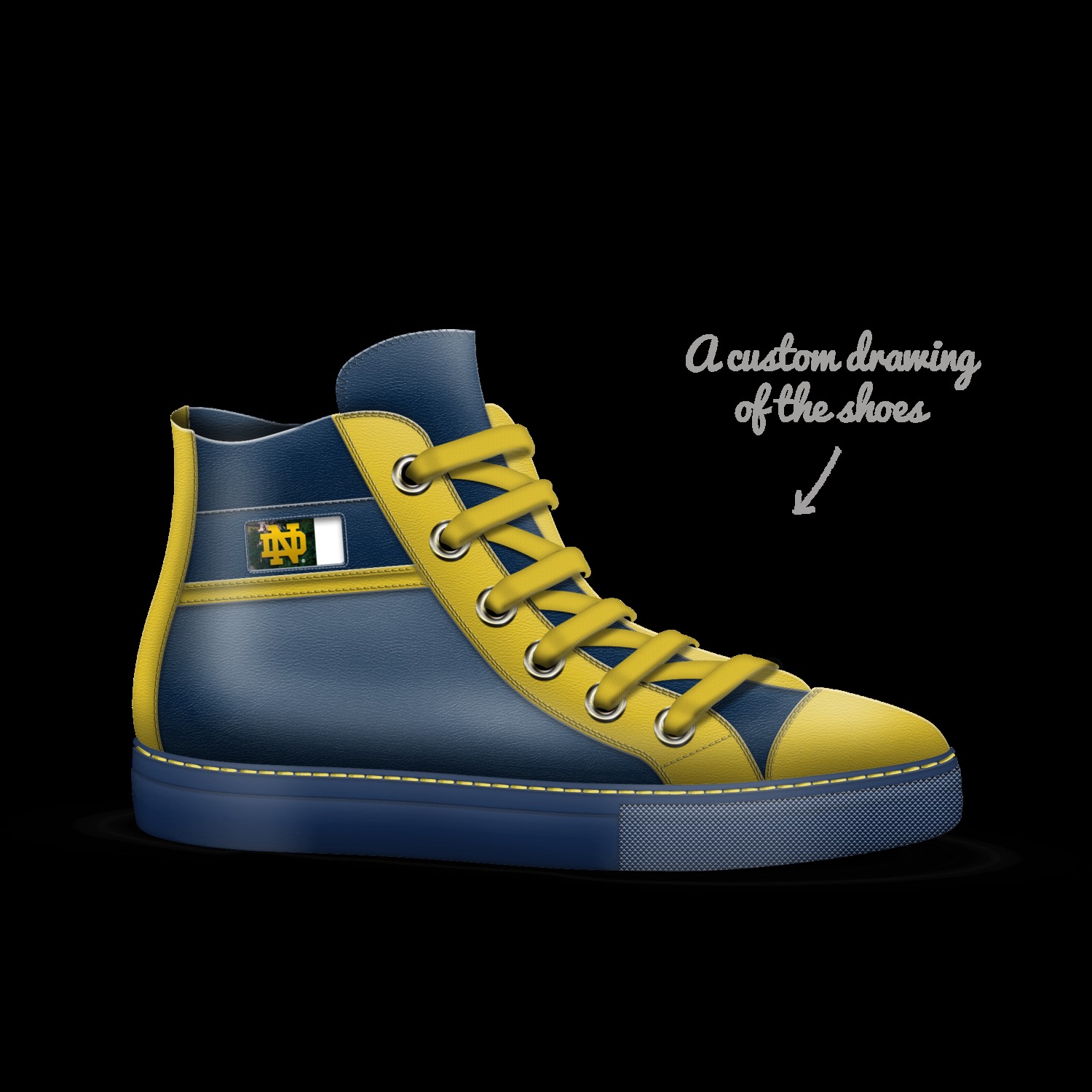 custom notre dame shoes