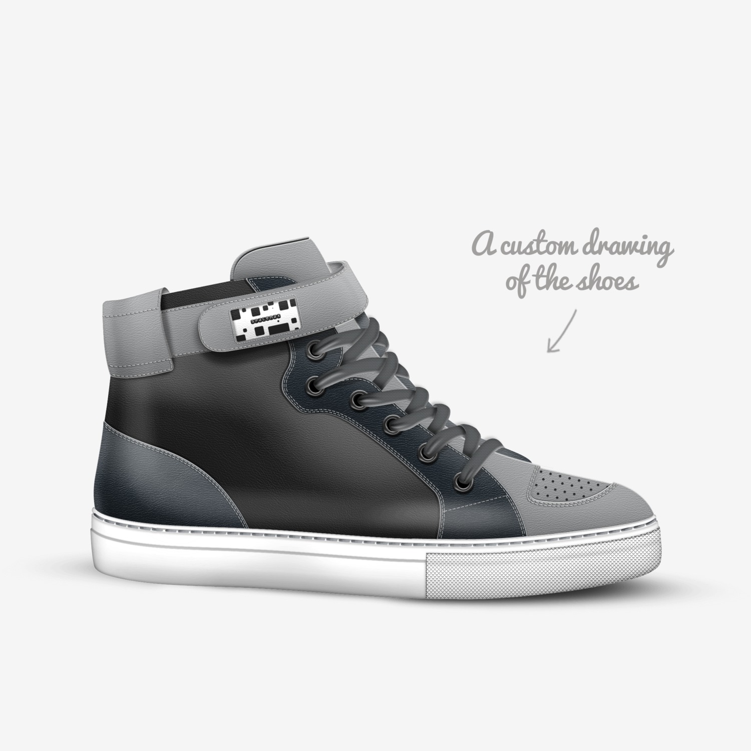 SpaceMax custom made in Italy shoes by Aaron Kwan Husin | Sketch view