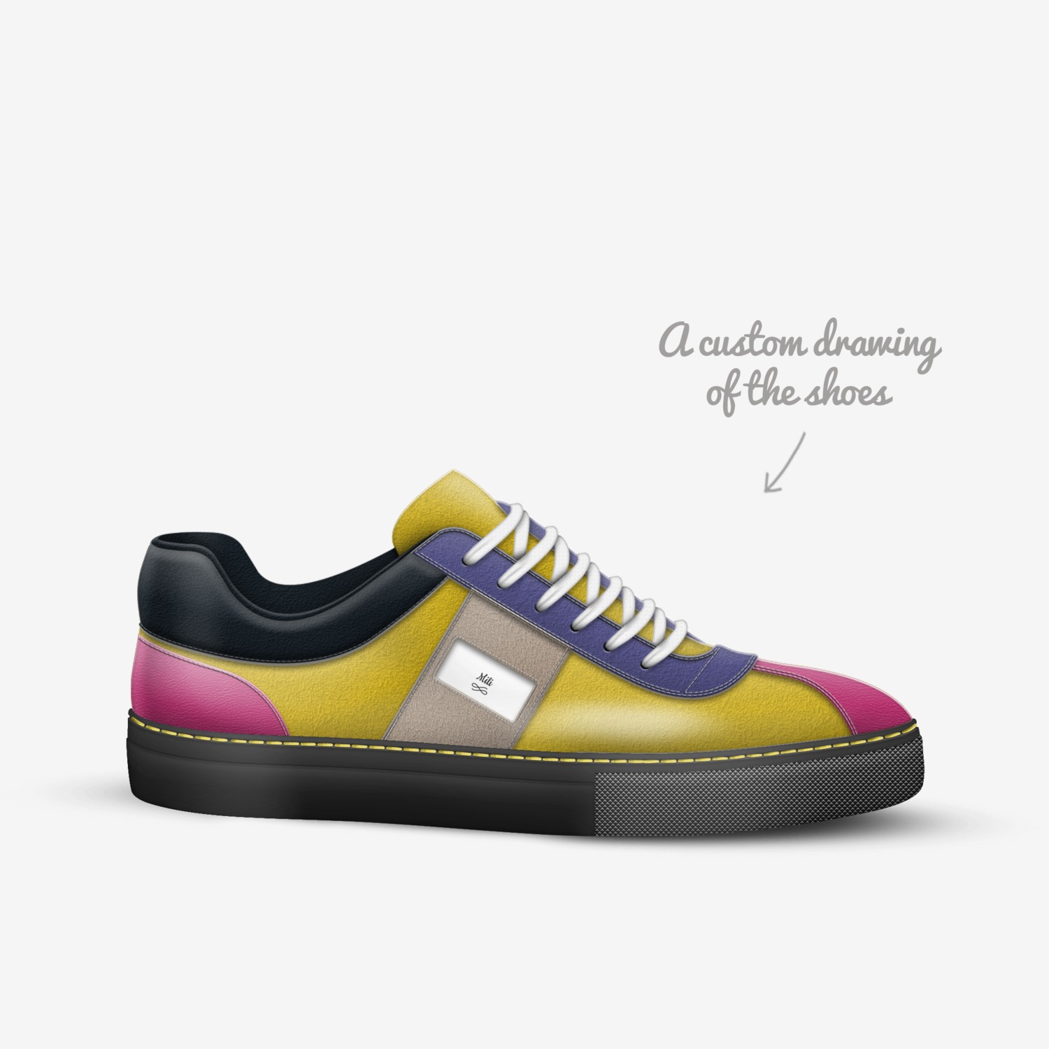 Mili custom made in Italy shoes by Ana-ilinca Stoica | Sketch view