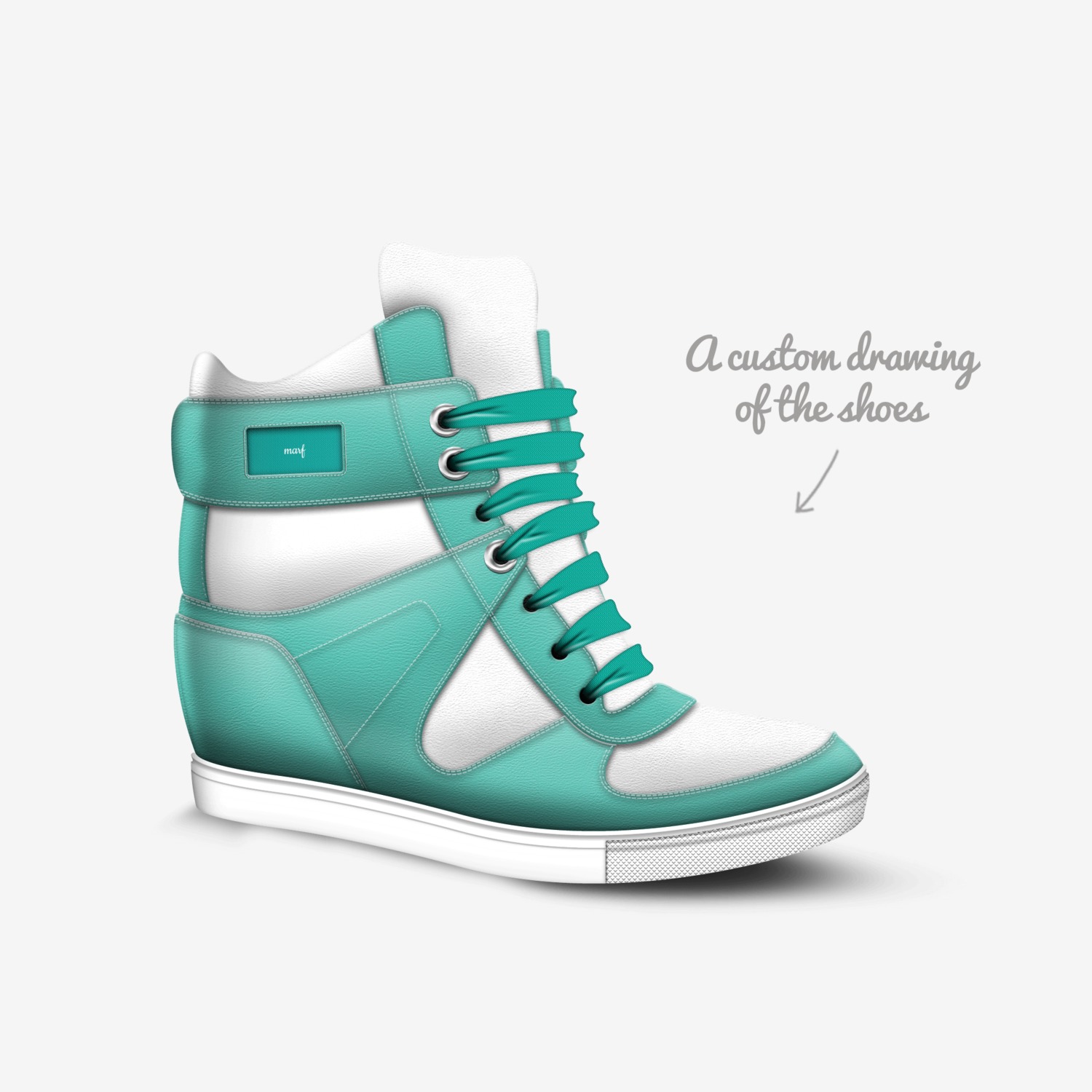 marf custom made in Italy shoes by Maria Judith Rivas Figueredo | Sketch view