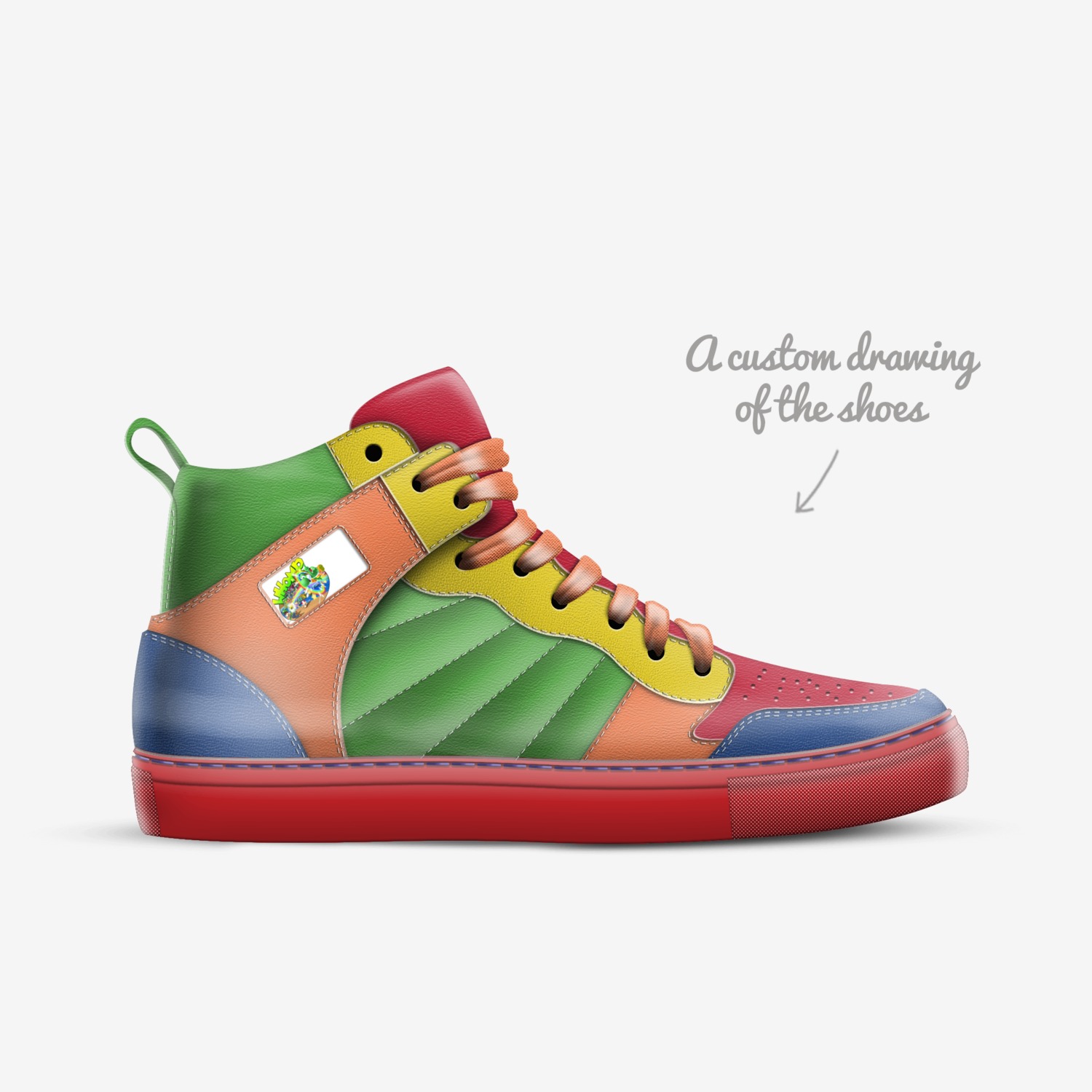 mario custom made in Italy shoes by Ryan | Sketch view