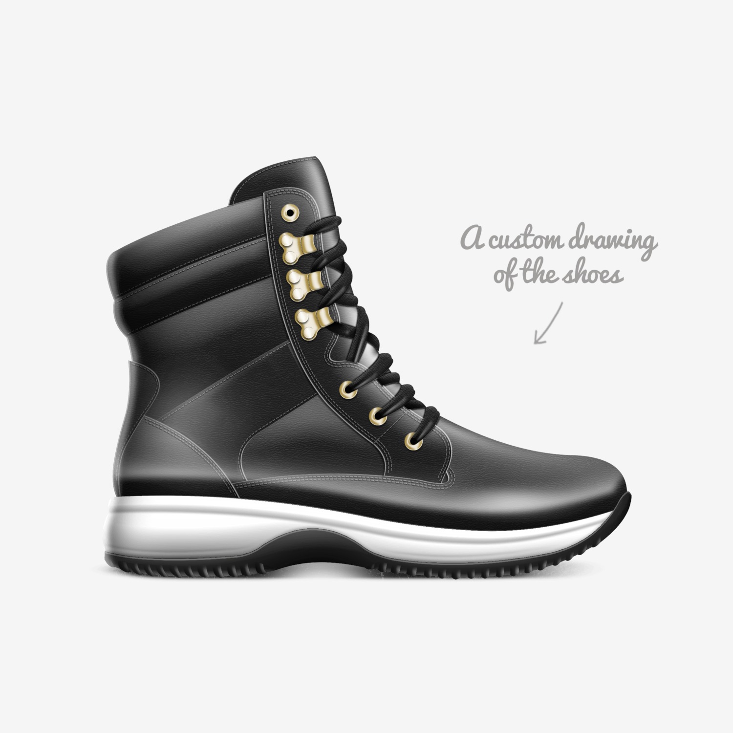 Ooooooooo custom made in Italy shoes by Kvn Elvn | Sketch view