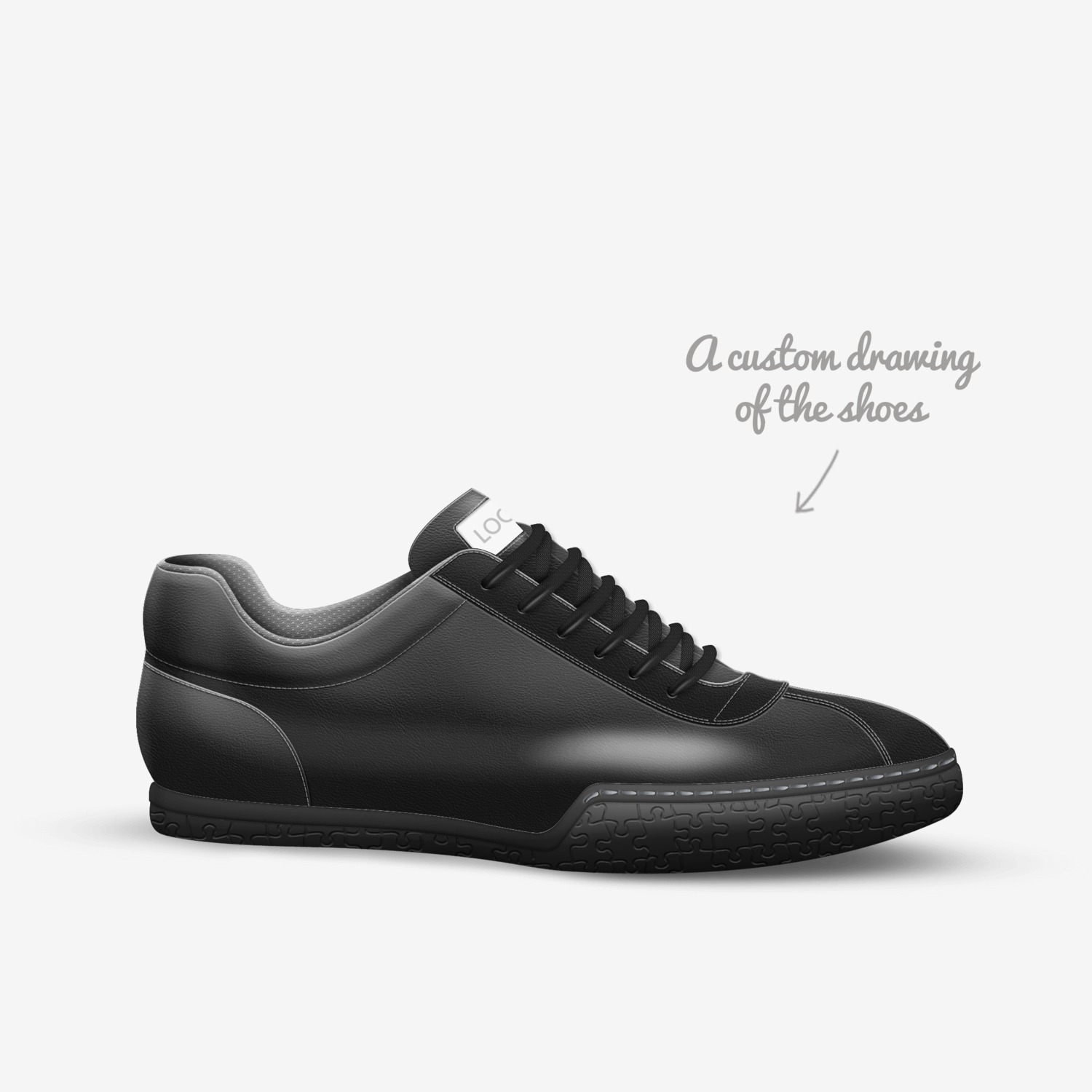 Easy Life custom made in Italy shoes by David Williams | Sketch view