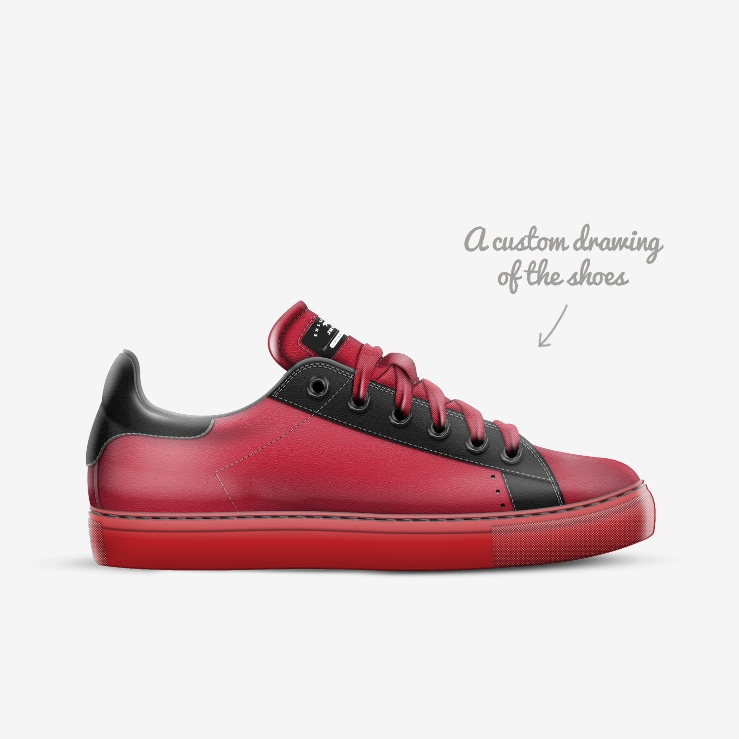 jrocs custom made in Italy shoes by Jeremiah Jrock | Sketch view
