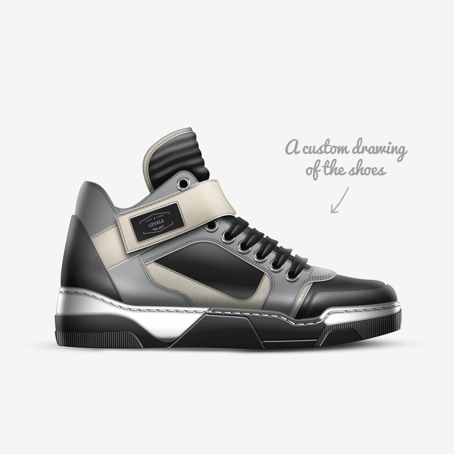 Su misura custom made in Italy shoes by Sean Taylor | Sketch view
