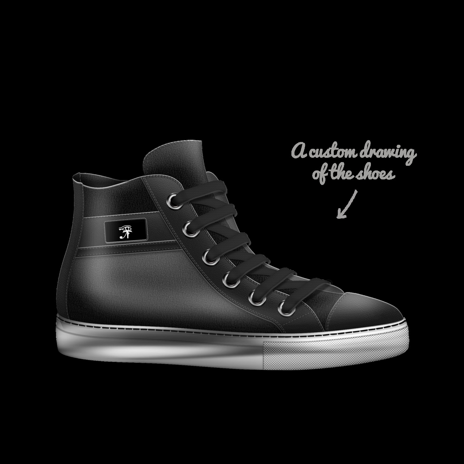 Black panther custom shoes top
