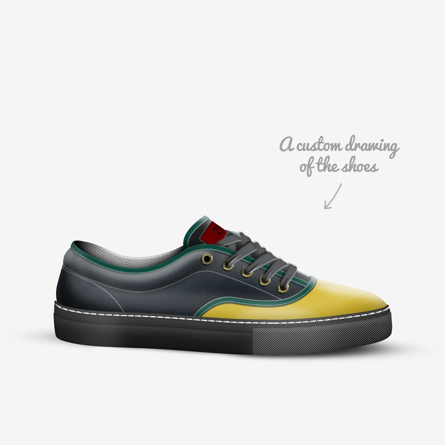 Zhino  custom made in Italy shoes by Jeremiah Bartley | Sketch view