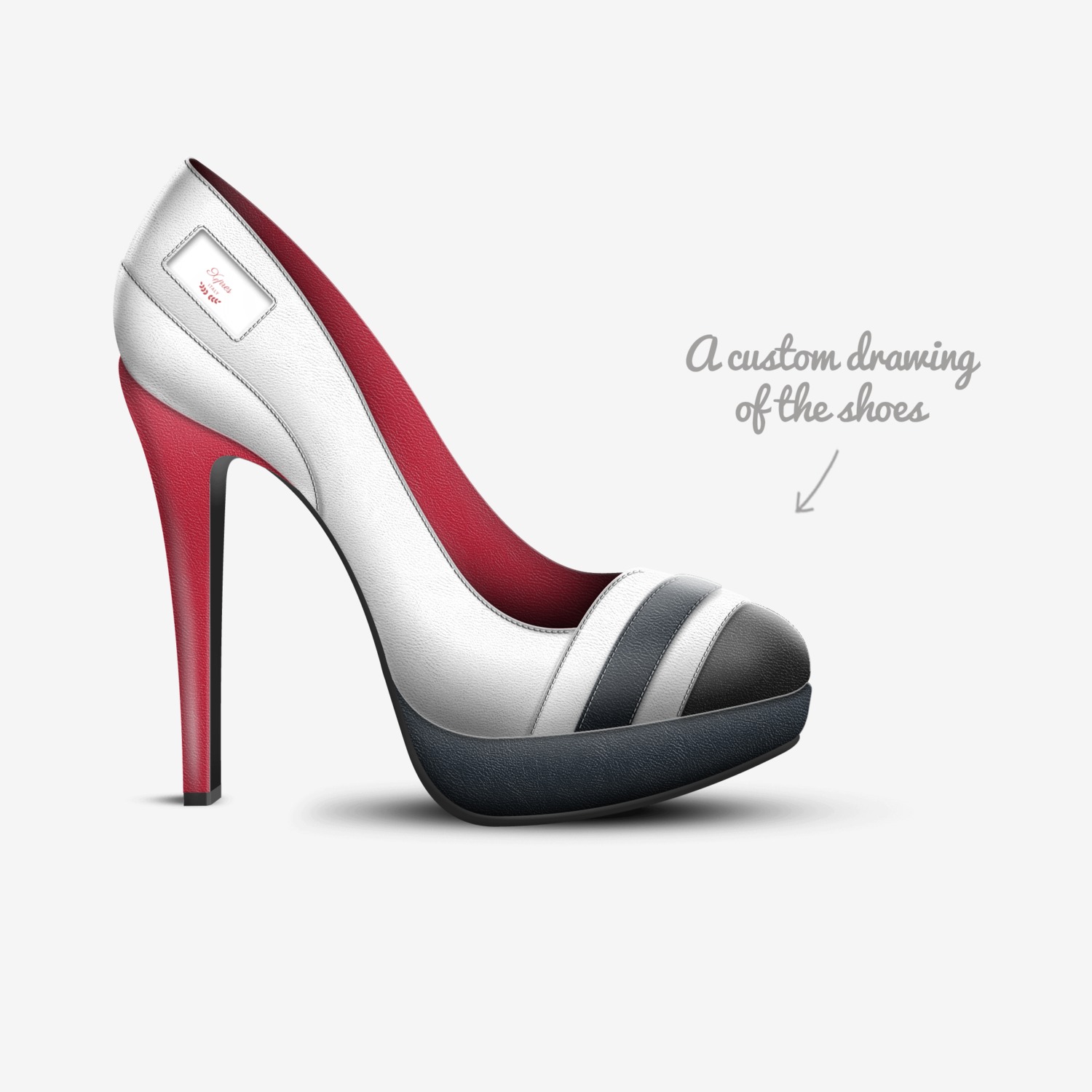 Xpres  custom made in Italy shoes by Michael Stover | Sketch view