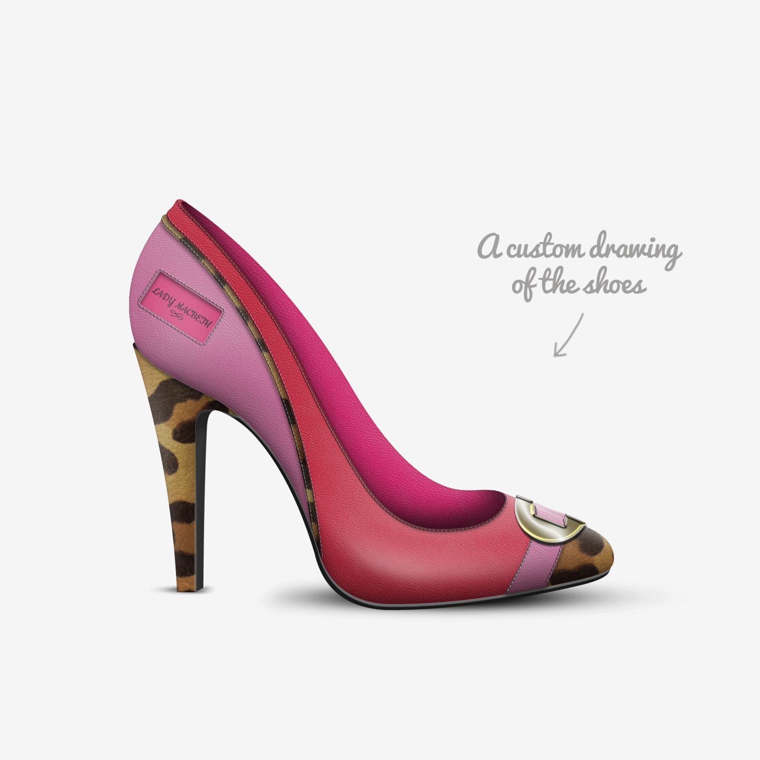LADY MACBETH custom made in Italy shoes by Lauretta Macbeth | Sketch view
