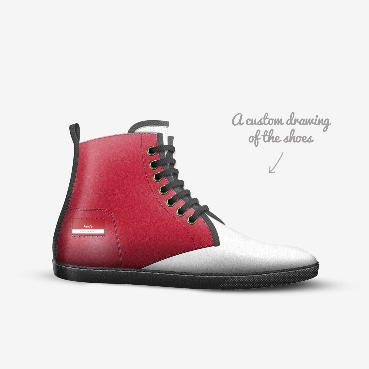 Rari's  custom made in Italy shoes by Dante | Sketch view