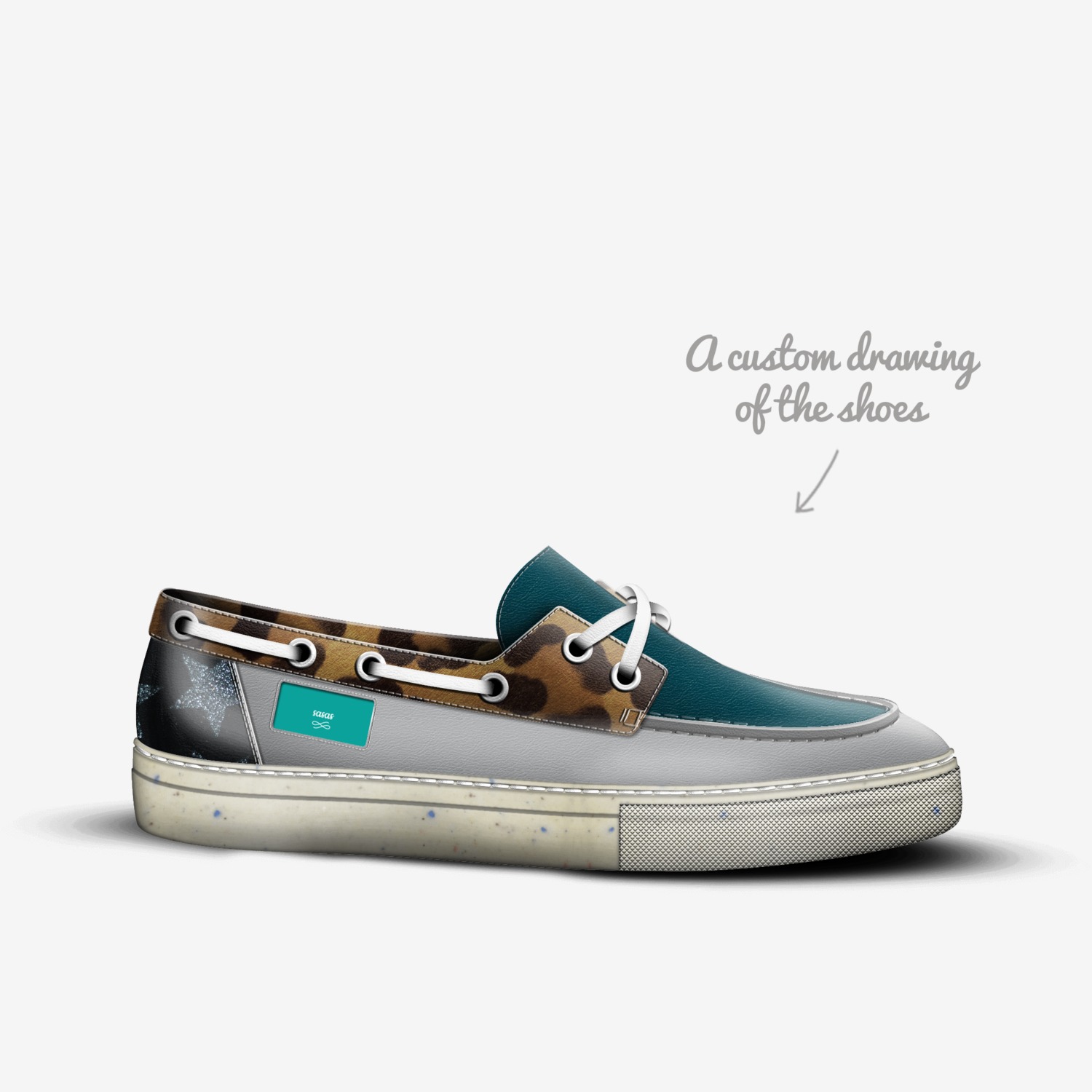 sasas custom made in Italy shoes by Michela Luna Parkle | Sketch view