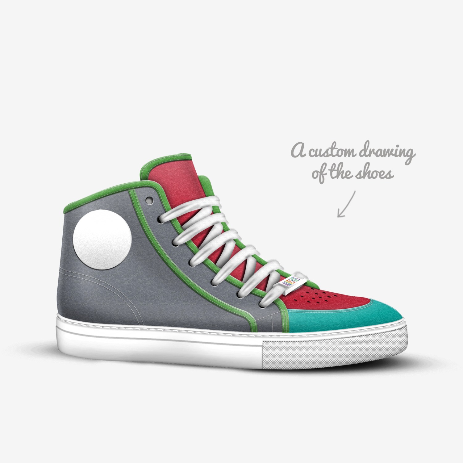 sasas custom made in Italy shoes by Michela Luna Parkle | Sketch view