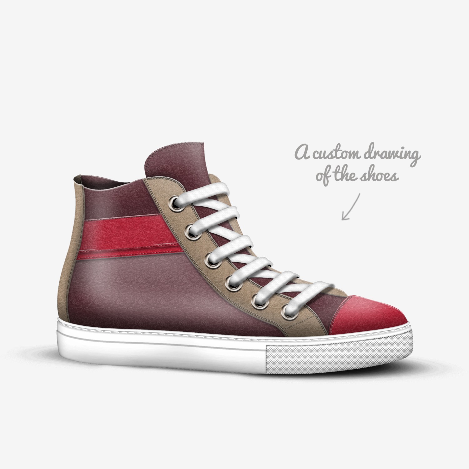 sasas custom made in Italy shoes by Michela Luna Parkle | Sketch view