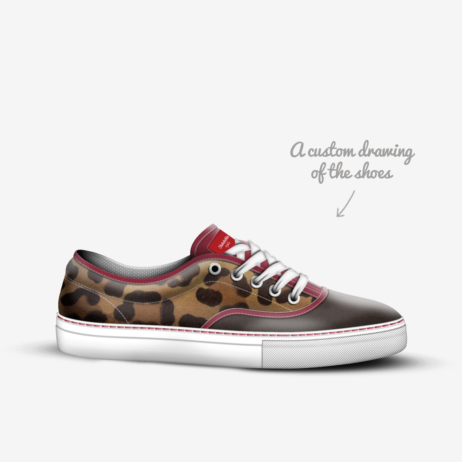 Shshshshhs custom made in Italy shoes by Michela Luna Parkle | Sketch view