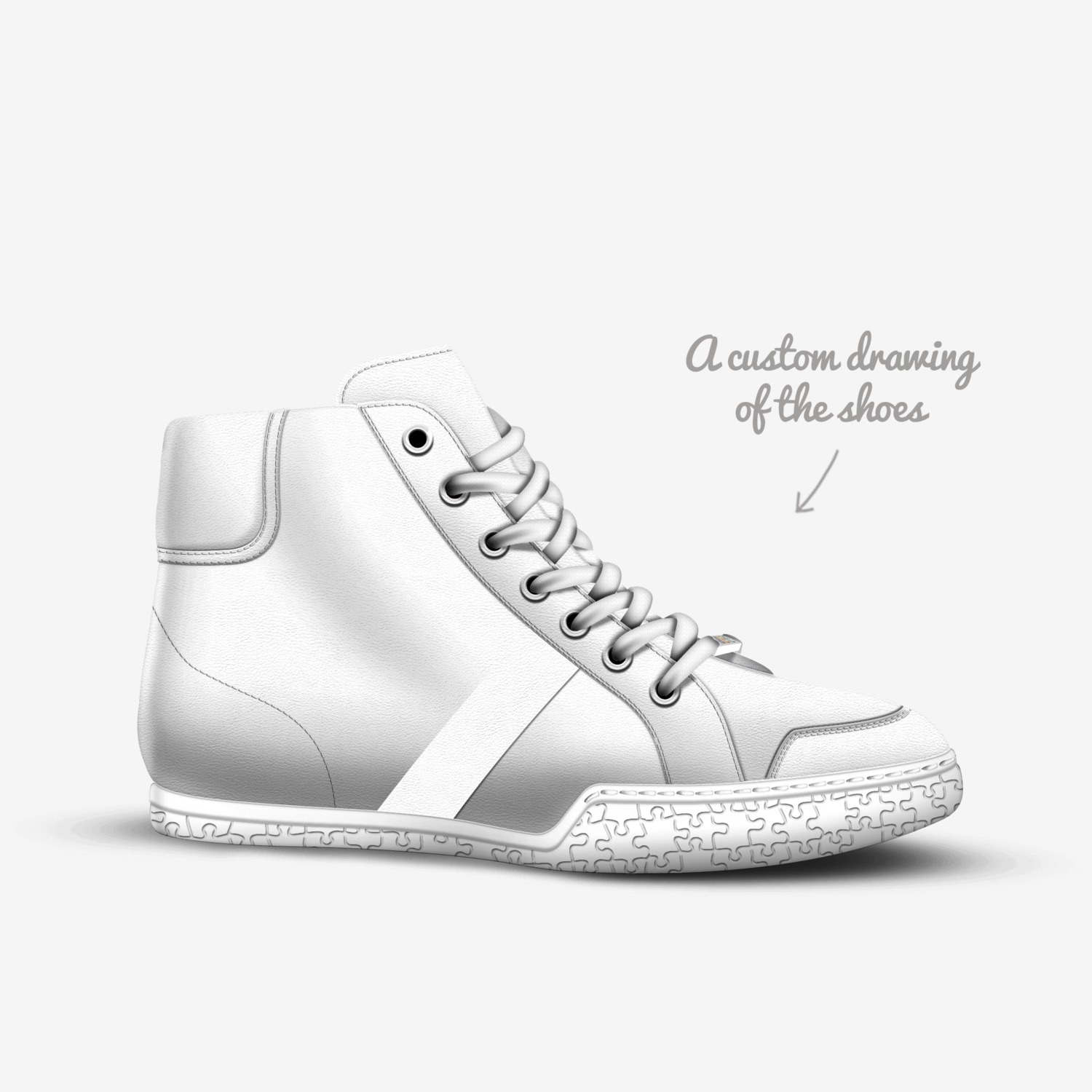 sdd custom made in Italy shoes by Michela Luna Parkle | Sketch view