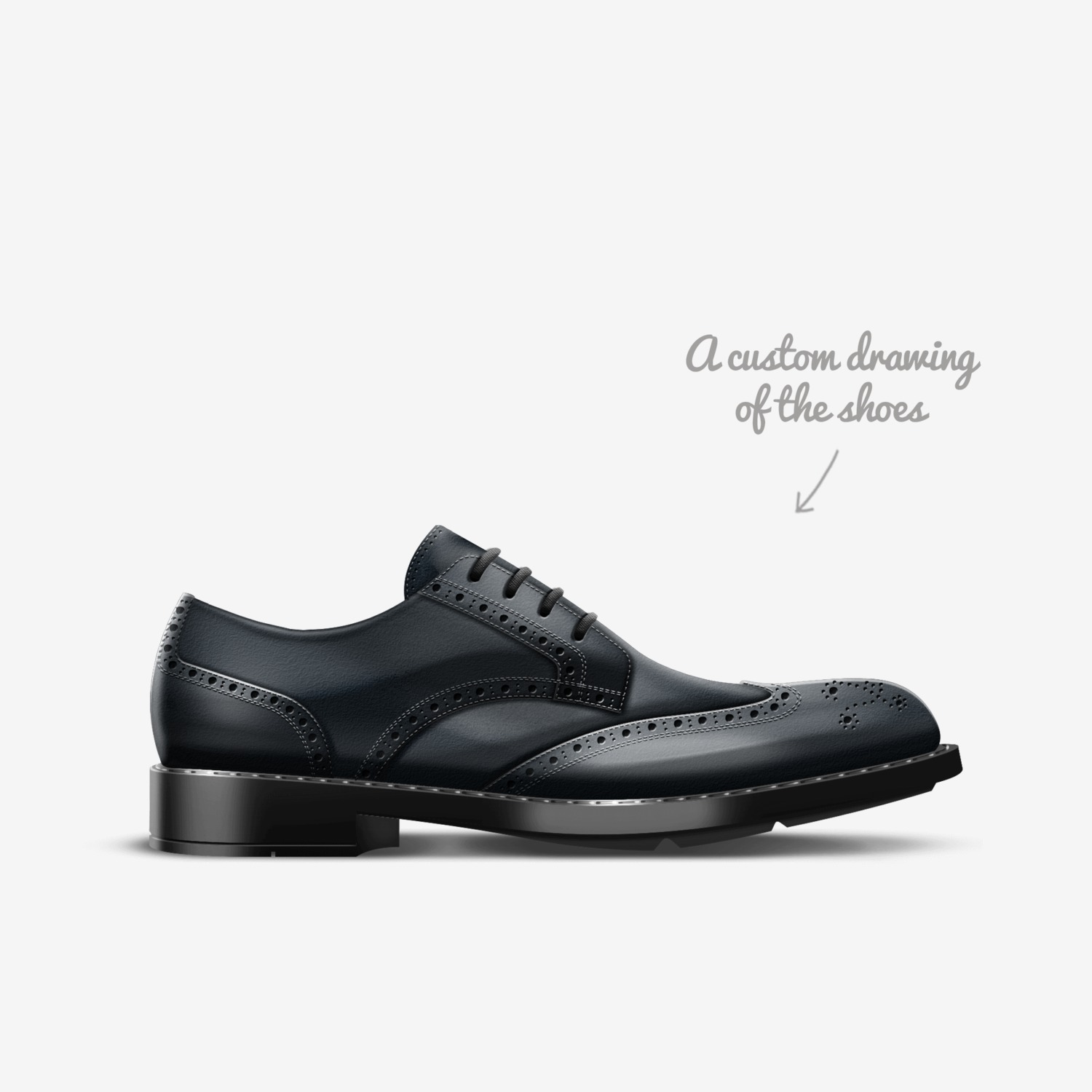 Als custom made in Italy shoes by Allison Doran | Sketch view