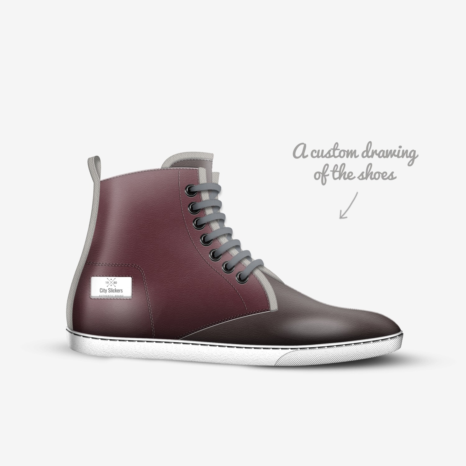 City Slickers custom made in Italy shoes by Liam Near | Sketch view