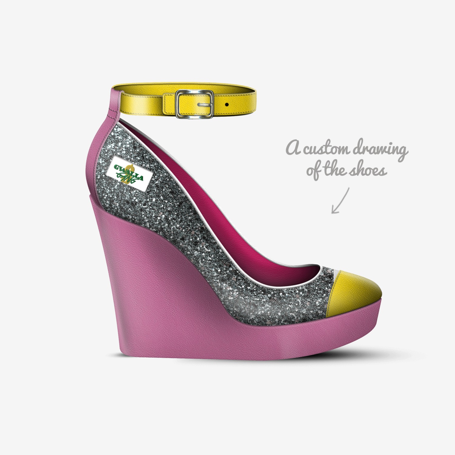 #GGTF custom made in Italy shoes by Antoine Washington | Sketch view