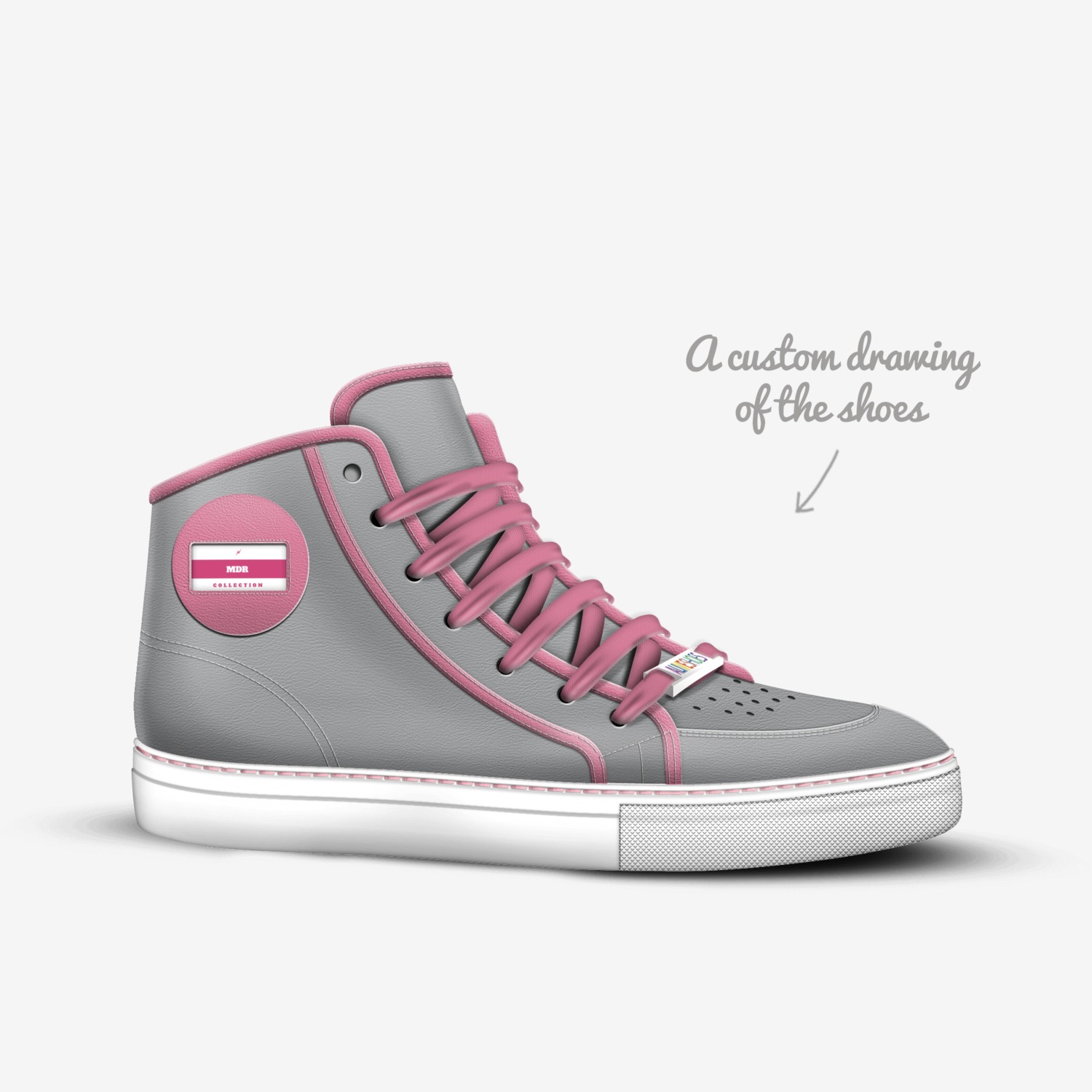 MDR  custom made in Italy shoes by Rahima Wachuku | Sketch view