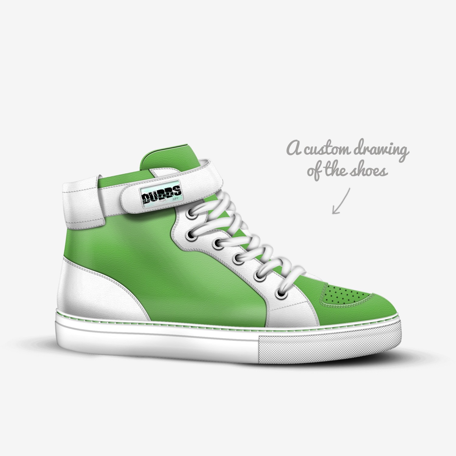 UC Edition custom made in Italy shoes by Itz Prof | Sketch view