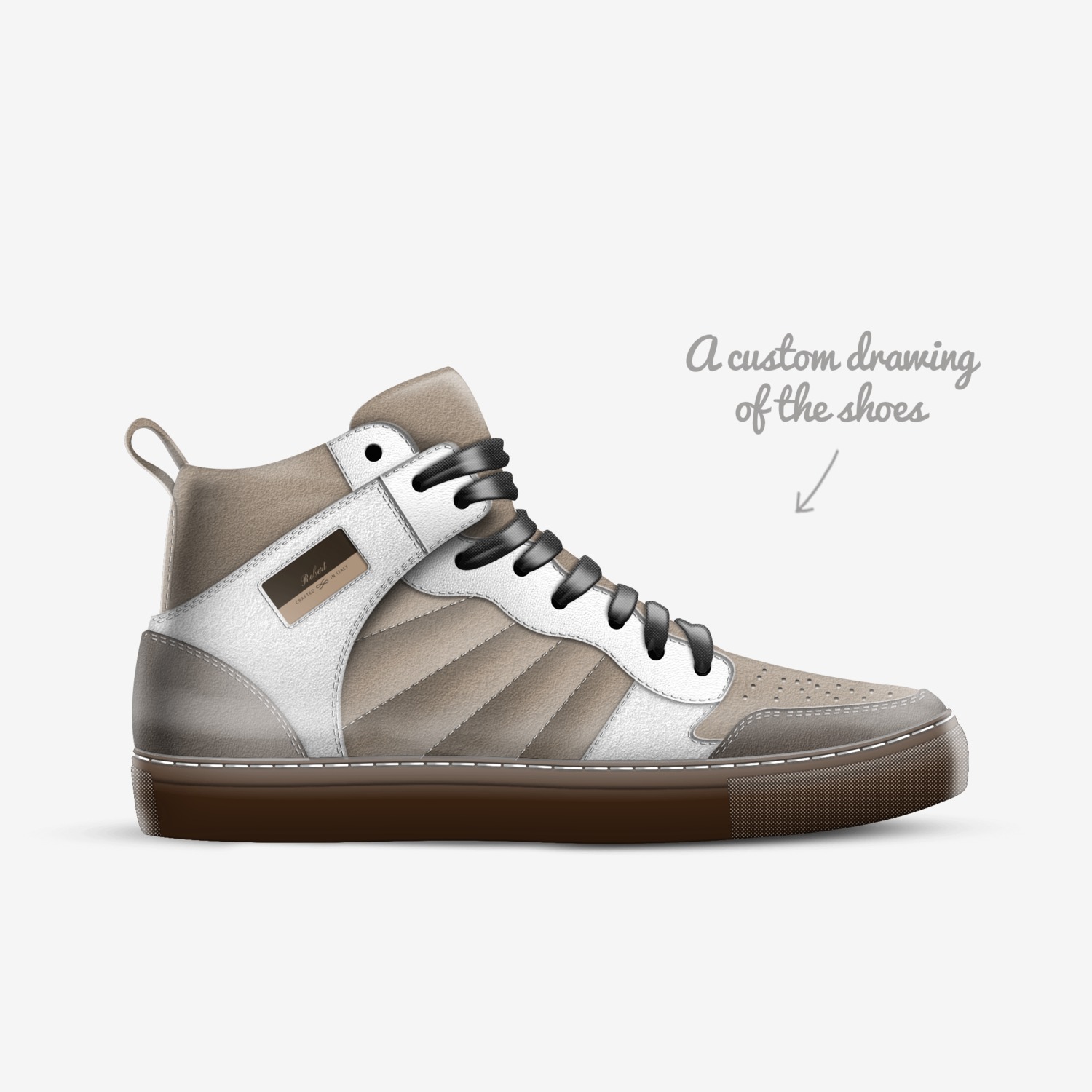 magic custom made in Italy shoes by Magia | Sketch view