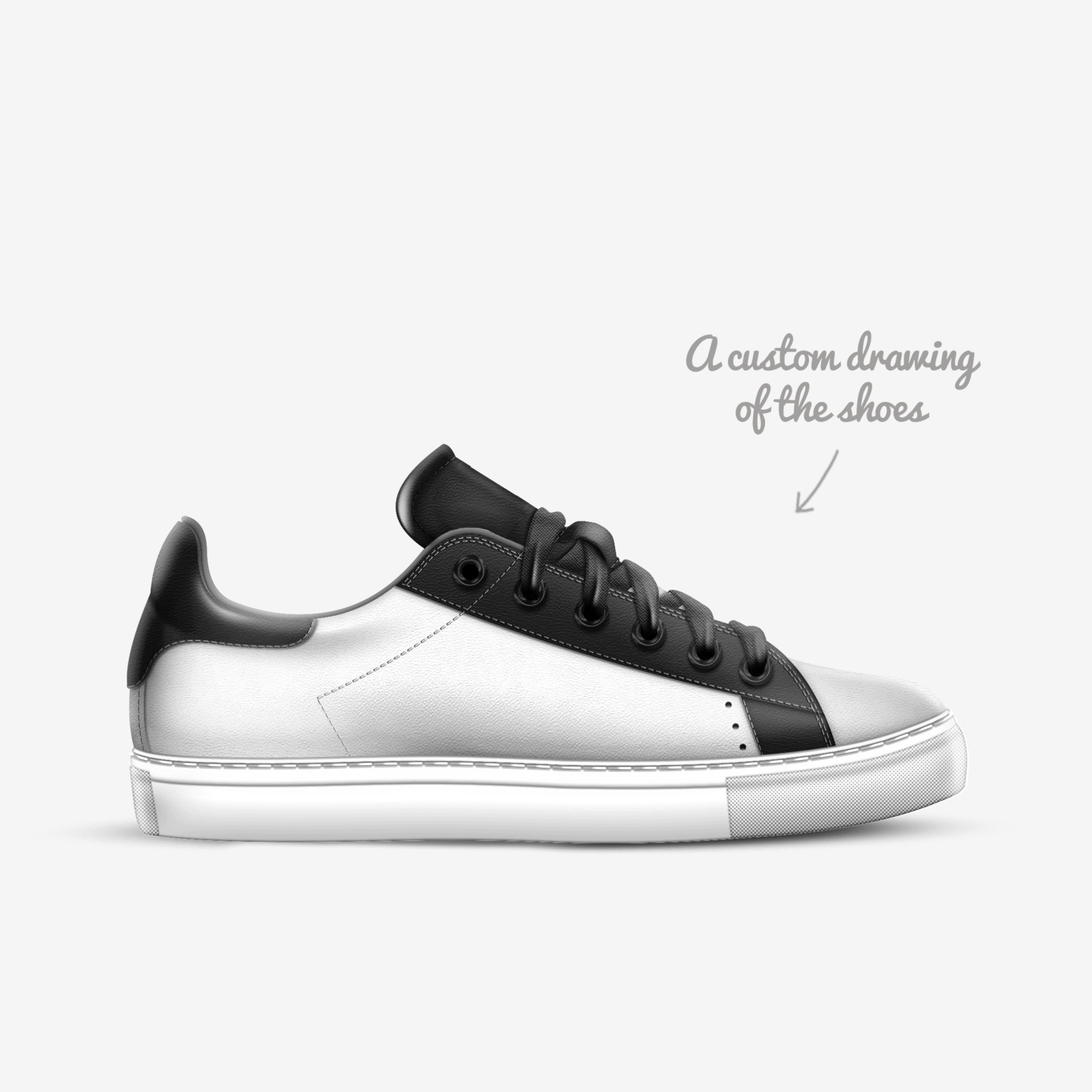 1E custom made in Italy shoes by Shawn Mckay | Sketch view