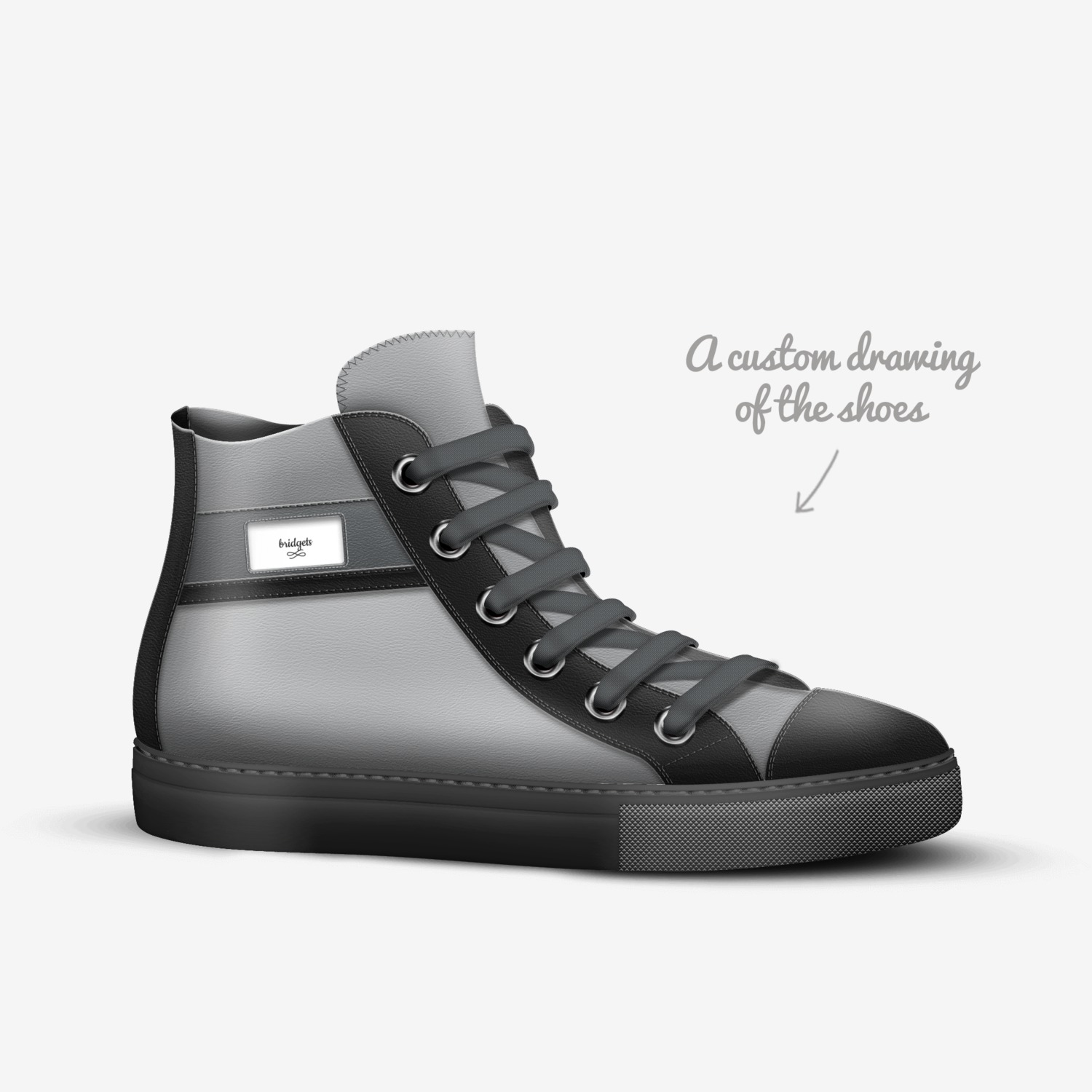 bridgets custom made in Italy shoes by Lizaasad | Sketch view