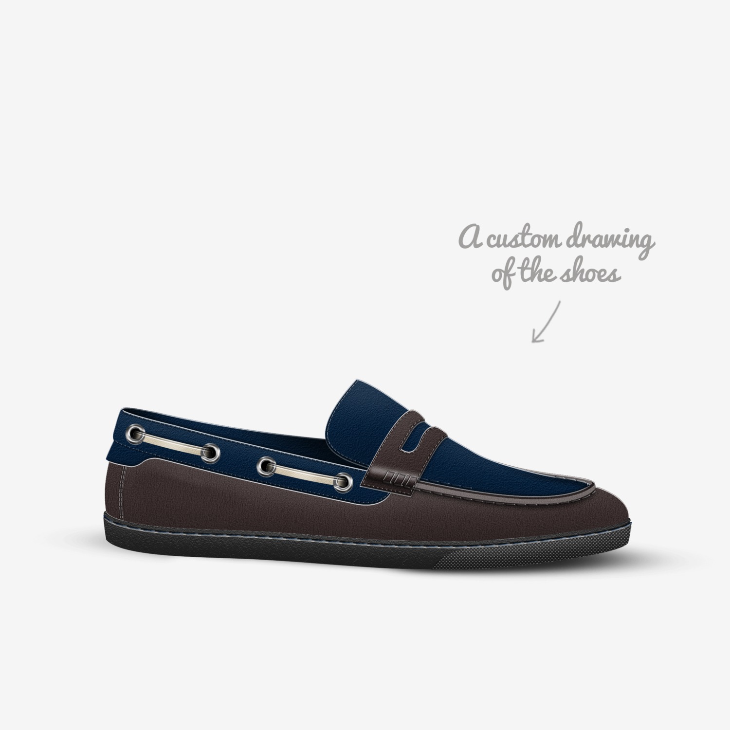 OJ's shoes custom made in Italy shoes by Oliver Jersild | Sketch view
