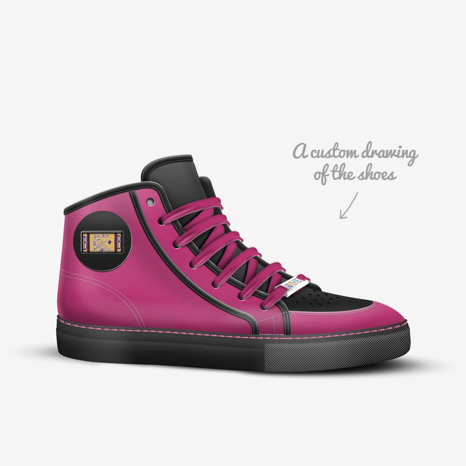 ButterBabies 2s custom made in Italy shoes by Joshua Fuller | Sketch view