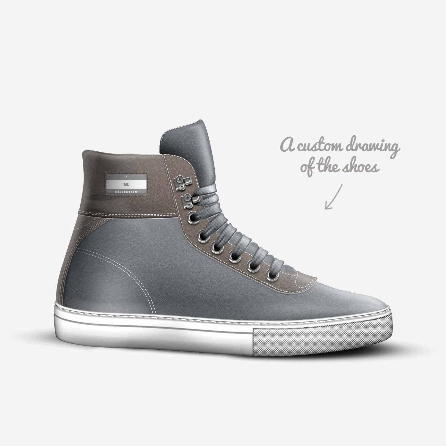 NL custom made in Italy shoes by David Smith | Sketch view