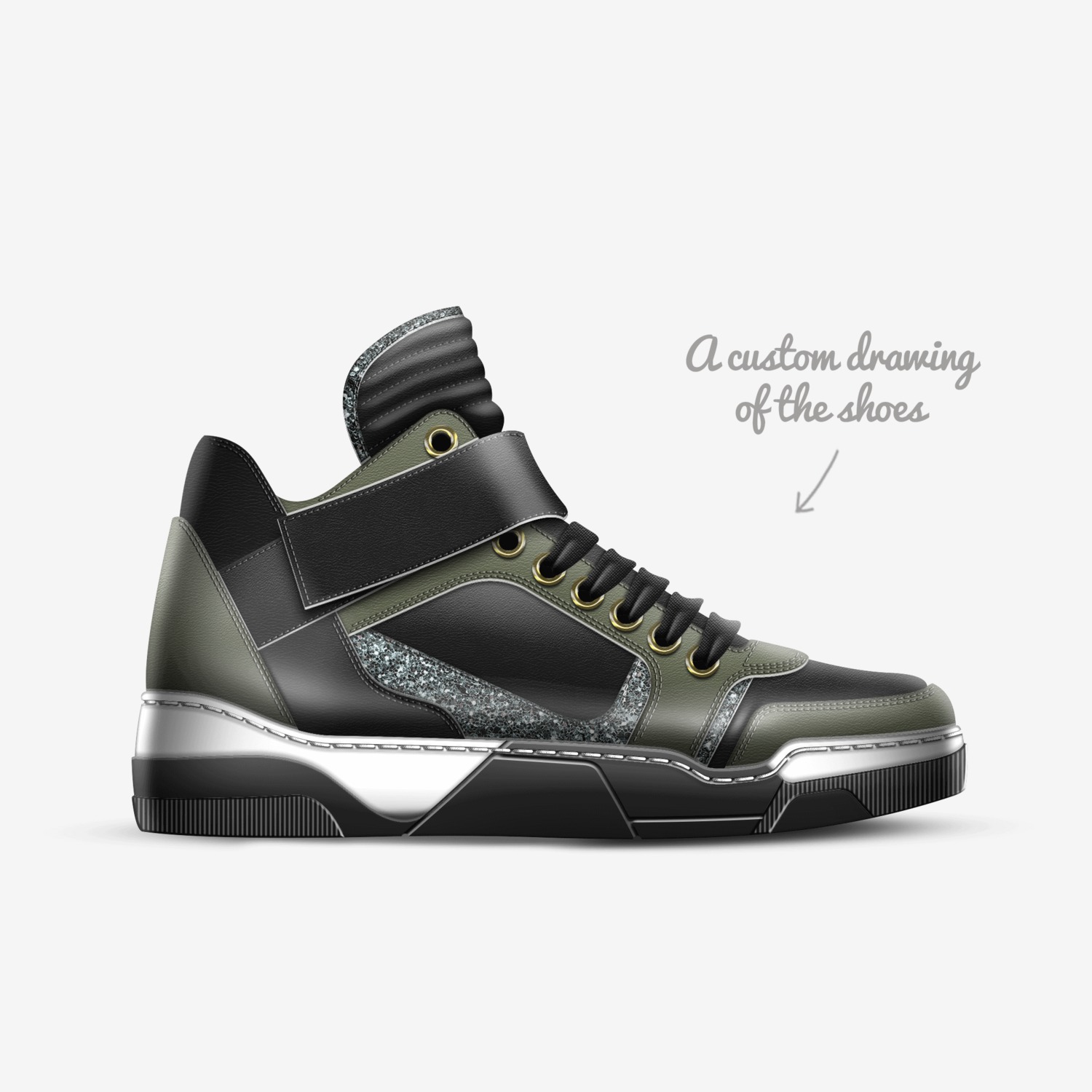 L.LJ custom made in Italy shoes by L Love | Sketch view