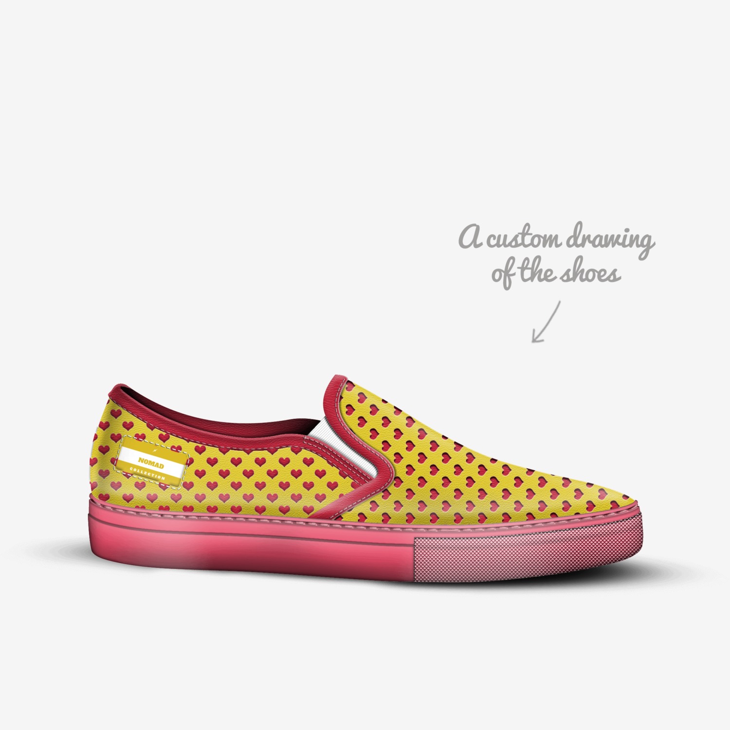 NOMAD custom made in Italy shoes by Don Thomas | Sketch view