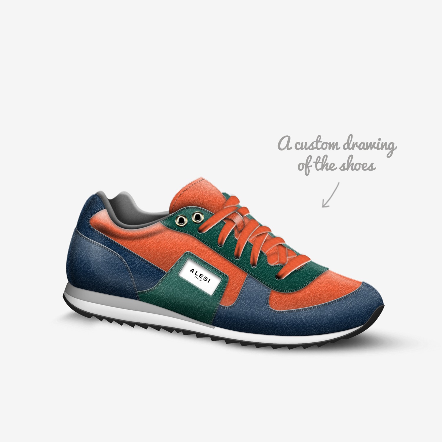Alesi Grad '17 custom made in Italy shoes by Lonanthony Parker | Sketch view