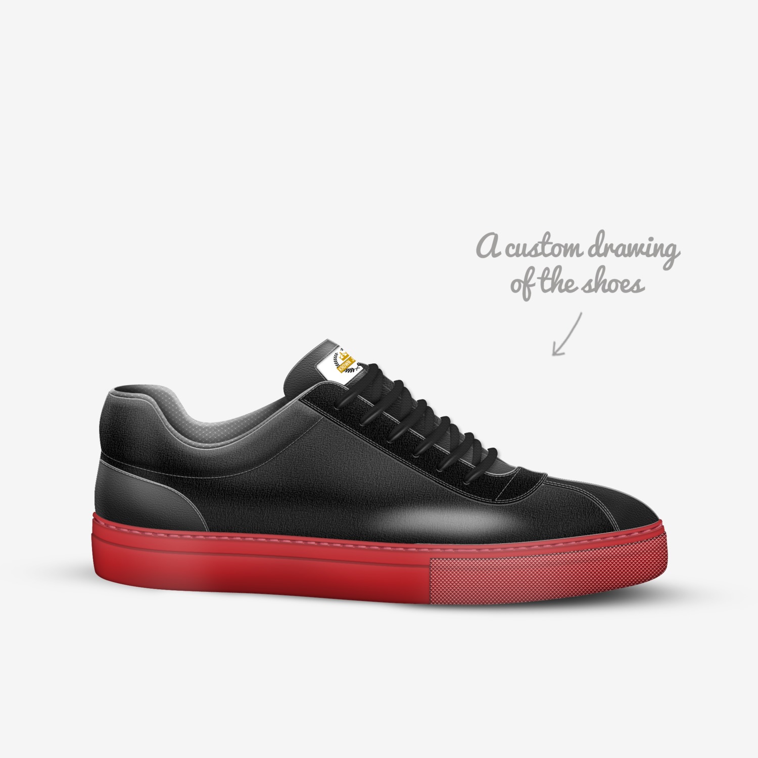 KROWN JEWZ_agency custom made in Italy shoes by Agency Aliveshoes | Sketch view