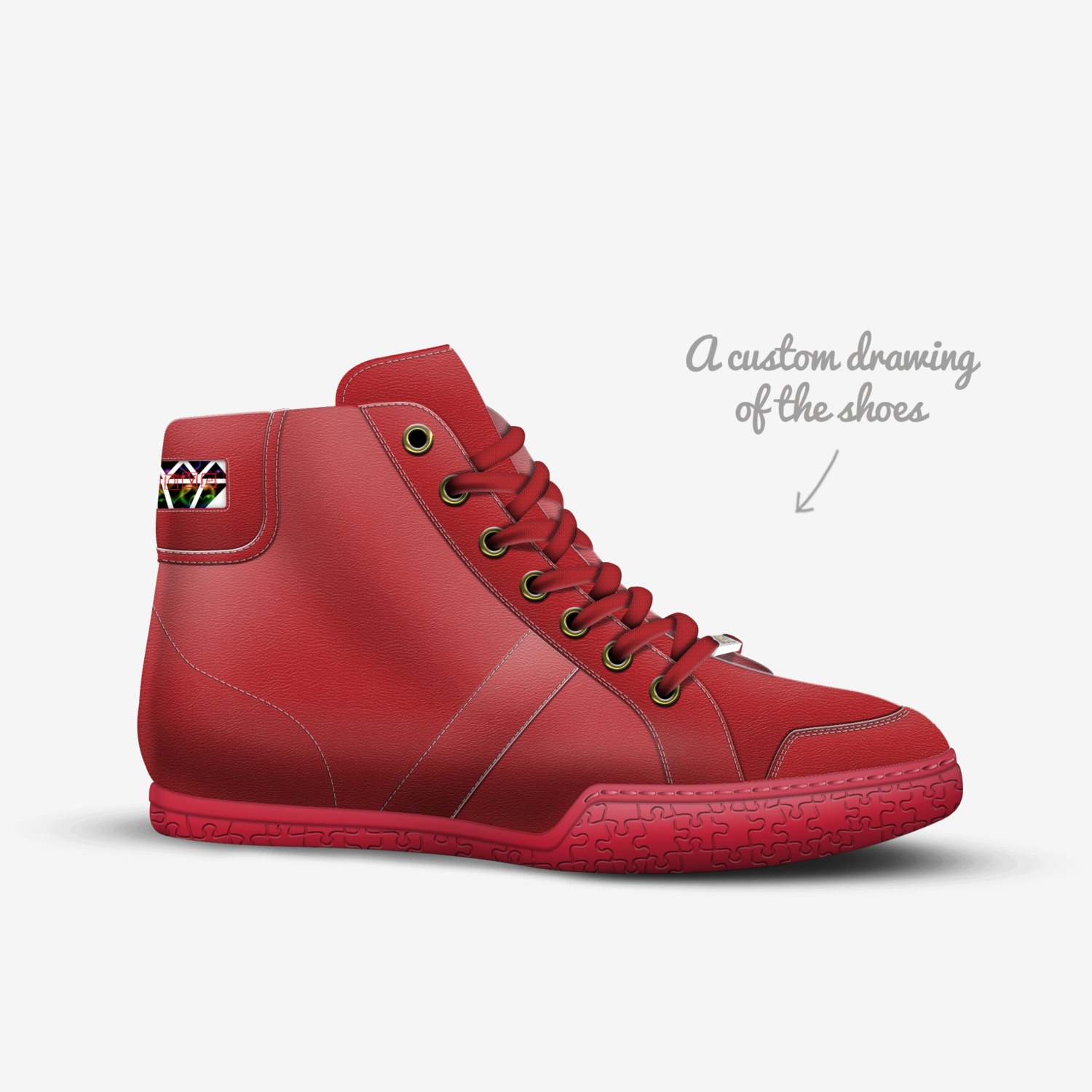 love  custom made in Italy shoes by Nora Payeton | Sketch view