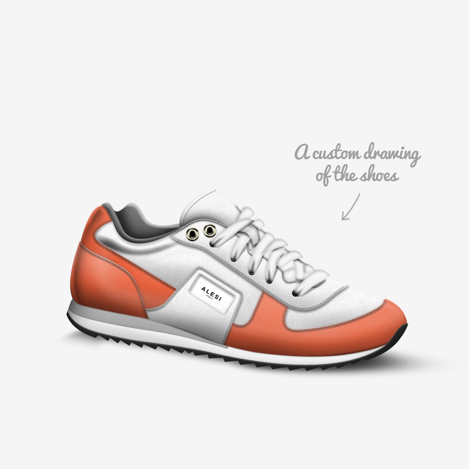 Alesi Grad '17 custom made in Italy shoes by Lonanthony Parker | Sketch view