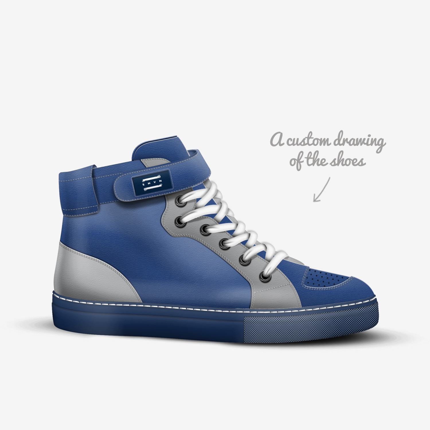 SHVN S1 FB custom made in Italy shoes by Shun Michael Kosaka | Sketch view
