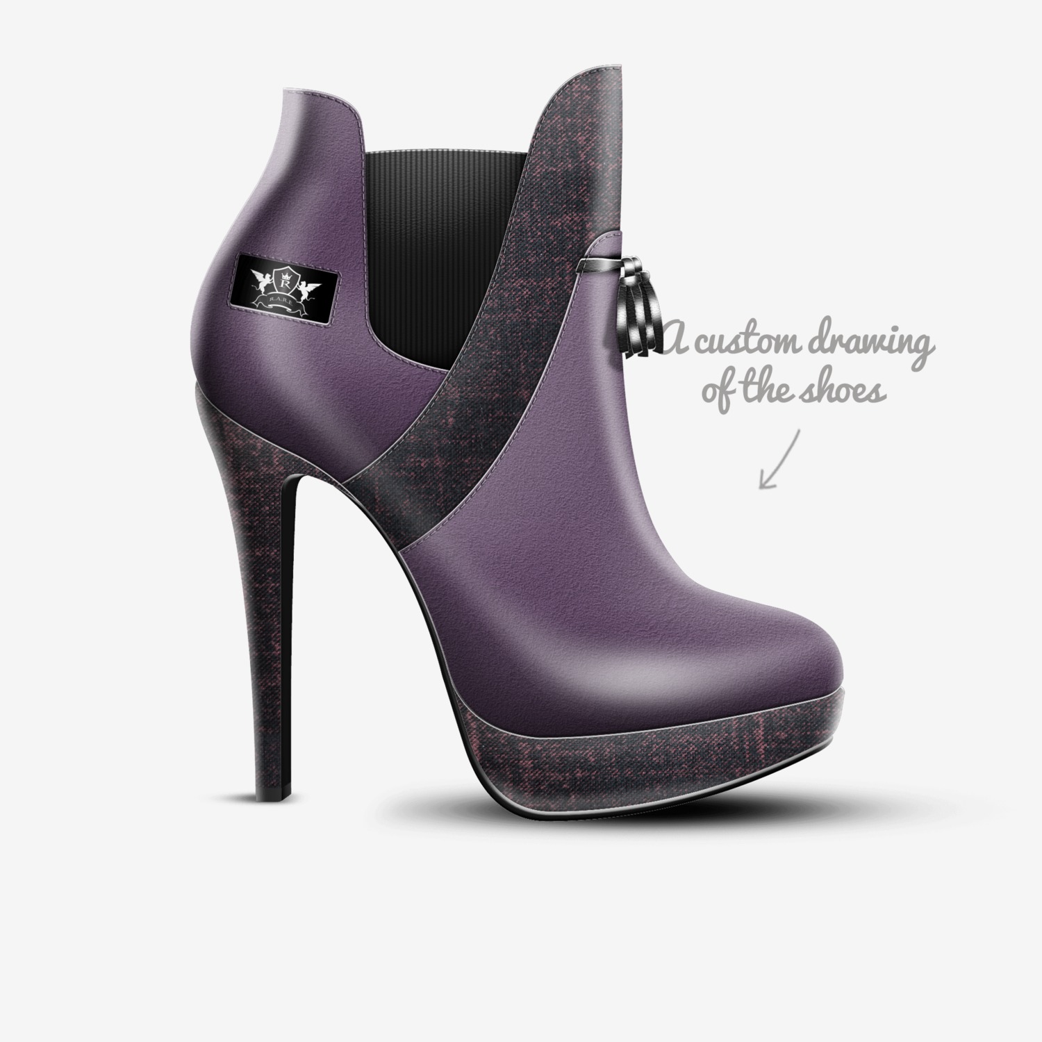 GODDESS custom made in Italy shoes by John A. Annan | Sketch view