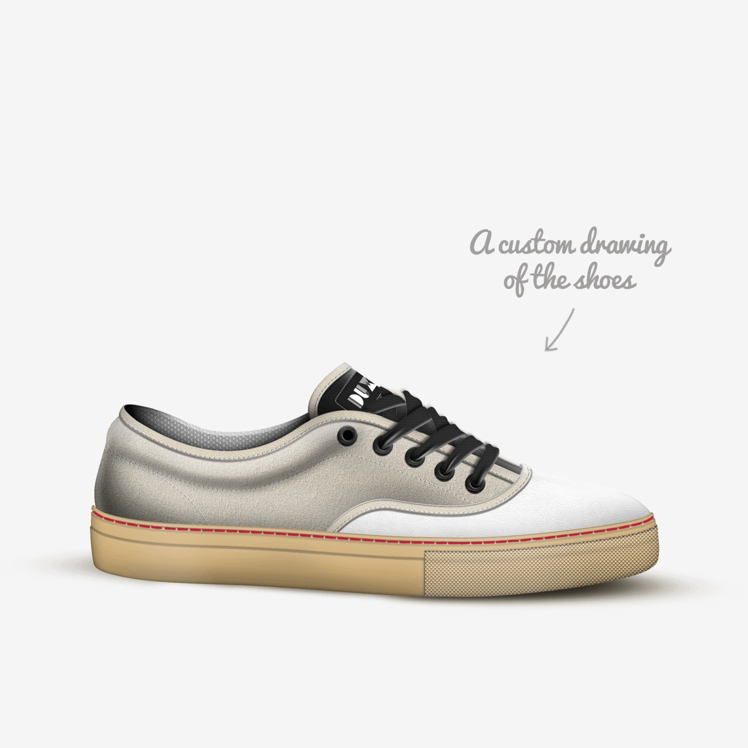 DUX_agency custom made in Italy shoes by Agency Aliveshoes | Sketch view