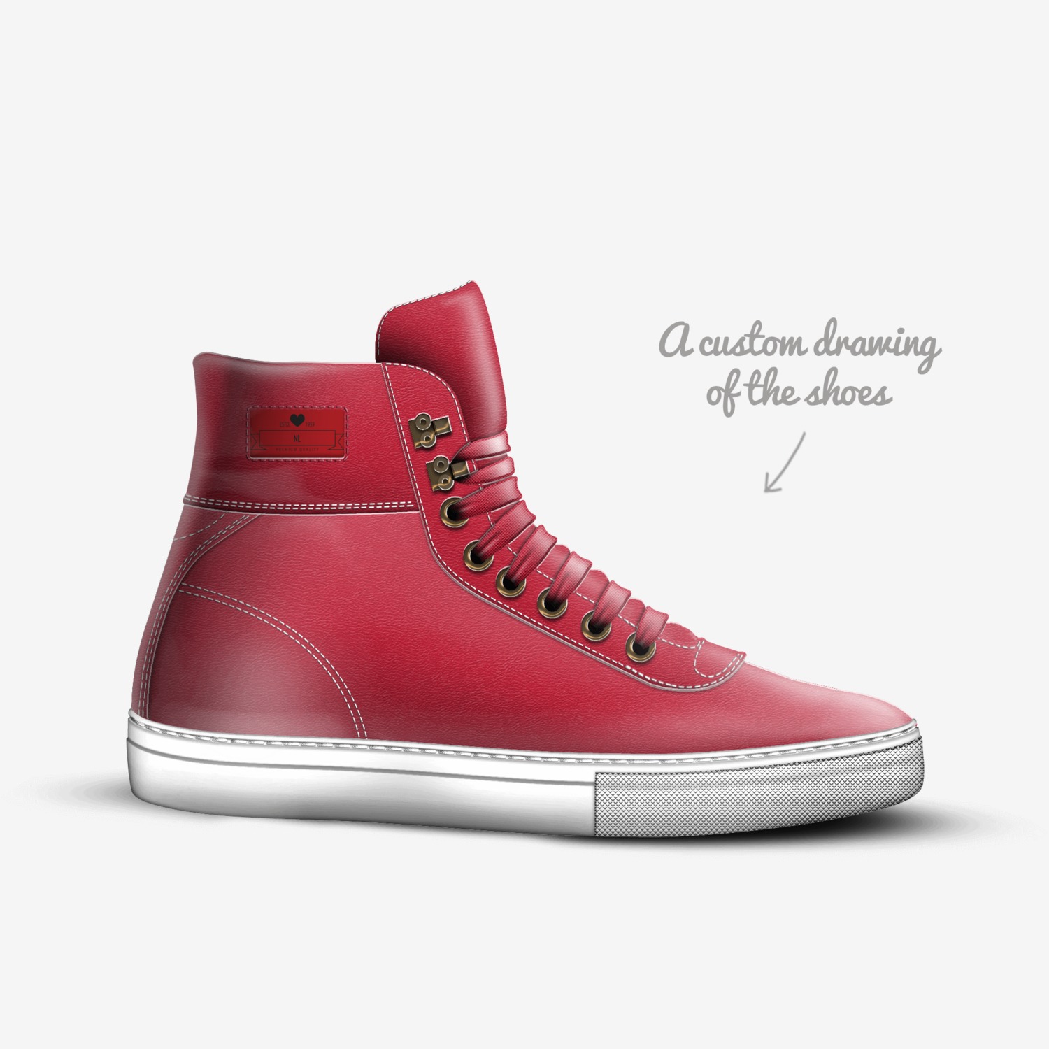 NL custom made in Italy shoes by David Smith | Sketch view